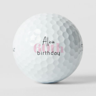 Balles De Golf Pink 60e anniversaire Titleist personnalisé Pro V1