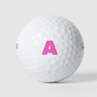 Balles De Golf Pink Personnalisé Monogramme Boules de golf