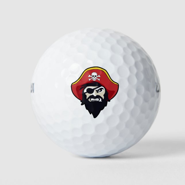 Balles De Golf Pirate Mascot Golf Balls (Devant)