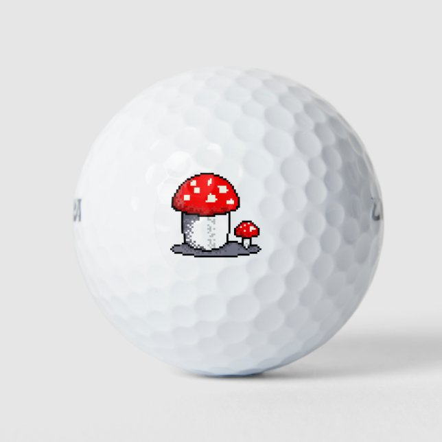 Balles De Golf Pixel art champignons (Devant)
