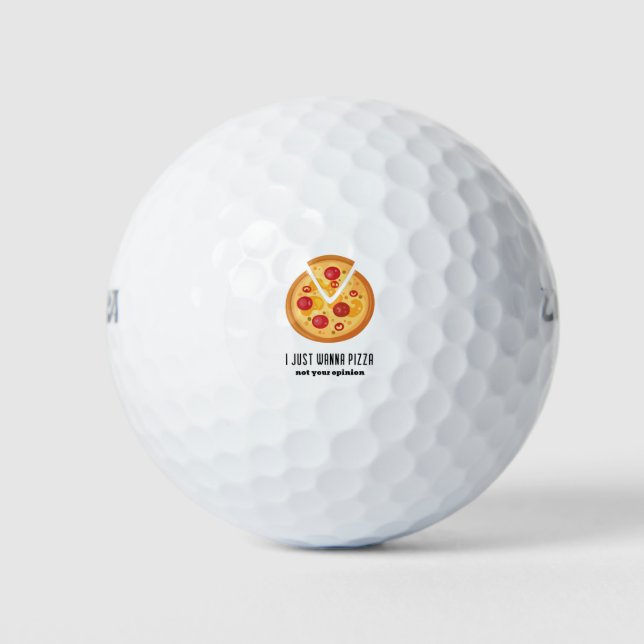 Balles De Golf Pizza (Devant)