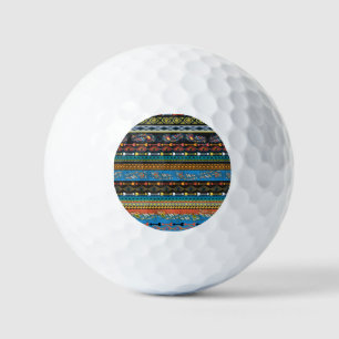 Balles De Golf Plumes ethniques : Broderie Boho Chic