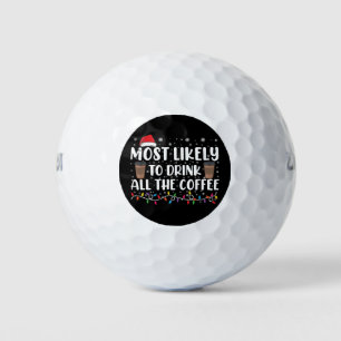 Balles De Golf Plus susceptible de boire tout le café de Noël
