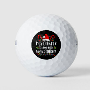 Balles De Golf Plus susceptible de danser avec la famille de renn