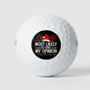 Balles De Golf Plus susceptible de donner mon avis Noël drôle