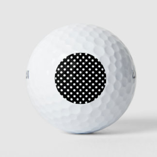 Balles De Golf Pois noirs et blancs
