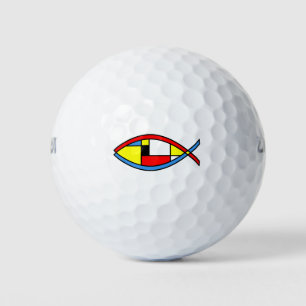 Balles De Golf Poisson Abstrait