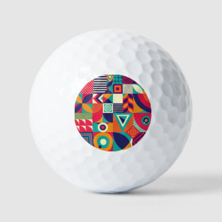Balles De Golf Pop formes géométriques abstraites, motif transpar