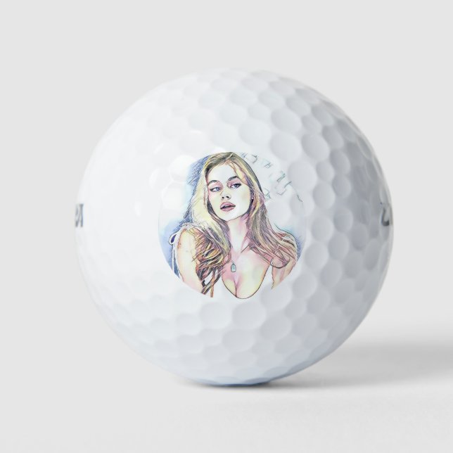 Balles De Golf Portrait de Hailey (Devant)