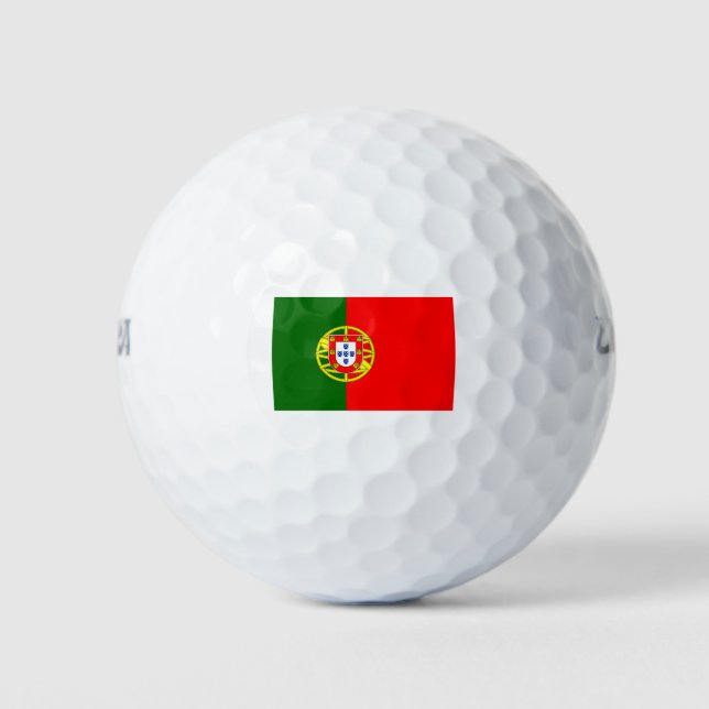 Balles De Golf Portugal - Drapeau national - Actuel (Devant)