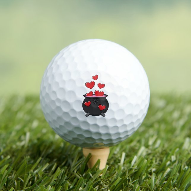 Balles De Golf Potion d'amour des coeurs (T-shirt Insitu)