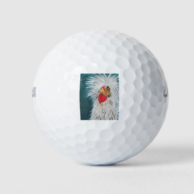 Balles De Golf Poule de cheveux folle (Devant)
