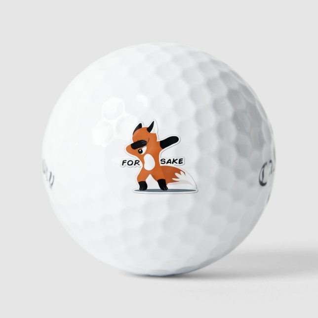 Balles De Golf Pour Fox Sake Golf Balls (Recto)