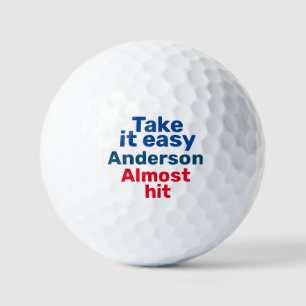 Balles De Golf Prends-le facilement. Presque frappé Personnalisé
