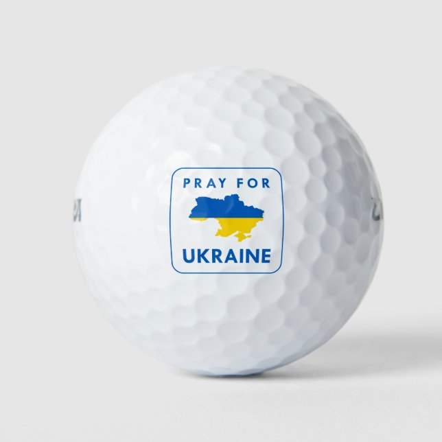 Balles De Golf Priez pour l'Ukraine (Devant)