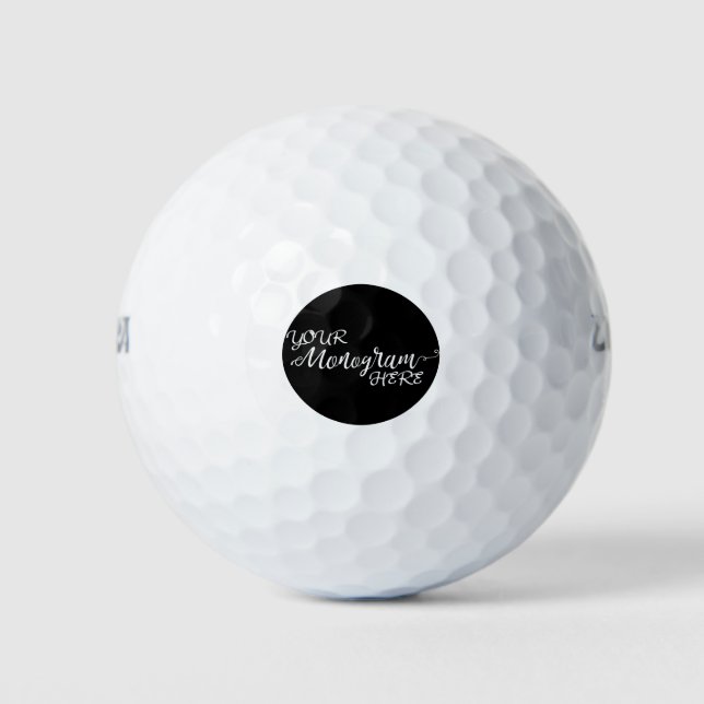 Balles De Golf prime personnalisée monogrammée (Devant)