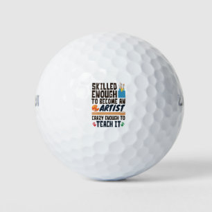 Balles De Golf Professeur d'art drôle habile fou