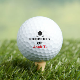 Balles De Golf Propriété du nom de golf Emblème Club Gras