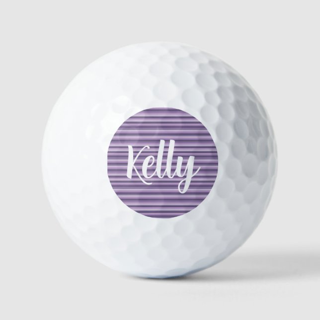 Balles De Golf Purple stripes (Recto)
