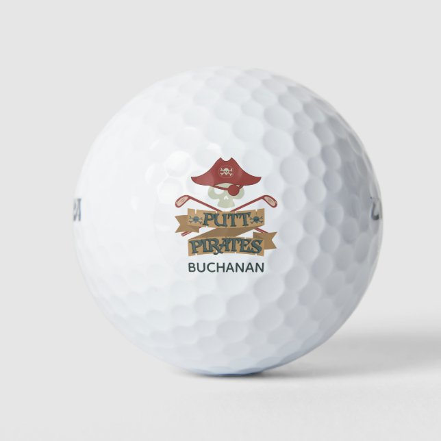 Balles De Golf Putt Pirates Golf Hobby Sports Personnalisés (Devant)