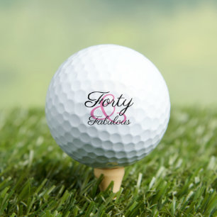 Balles De Golf Quarante et fabuleux 40e anniversaire