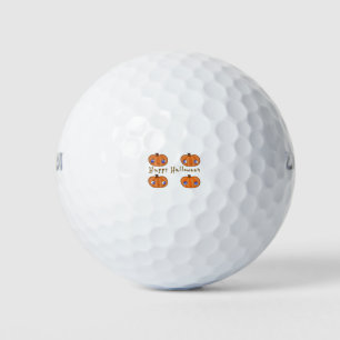Balles De Golf Quatre beaux citrouilles se regardant