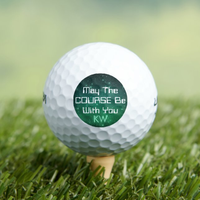 Balles De Golf Que Le Cours Soit Avec Vous Personnalisé (T-shirt Insitu)