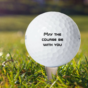 Balles De Golf Que le parcours soit avec votre humour