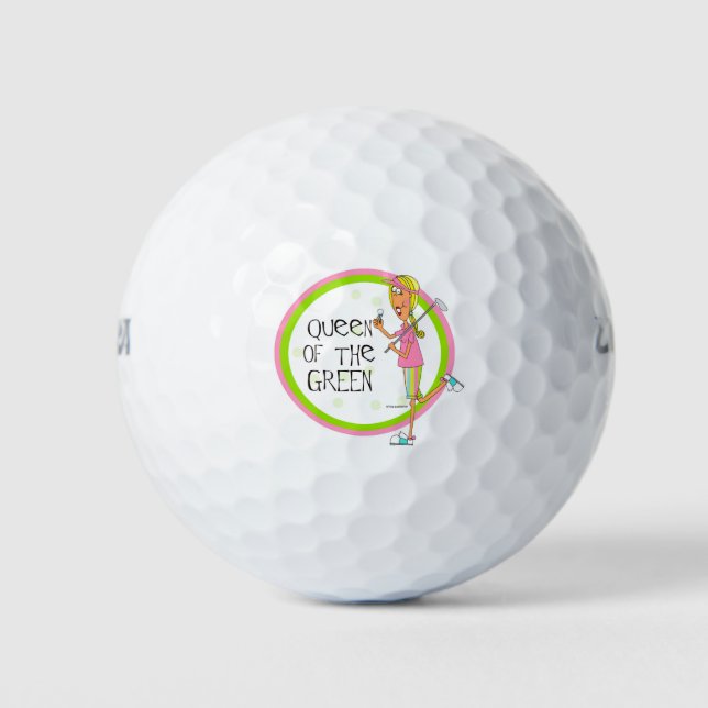 Balles De Golf Queen of the Green golf balls (Devant)