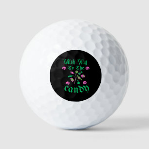 Balles De Golf Quelle voie vers les bonbons - Halloween effrayant