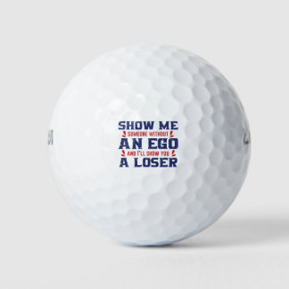 Balles De Golf Quelqu'un sans Trump égocentrique