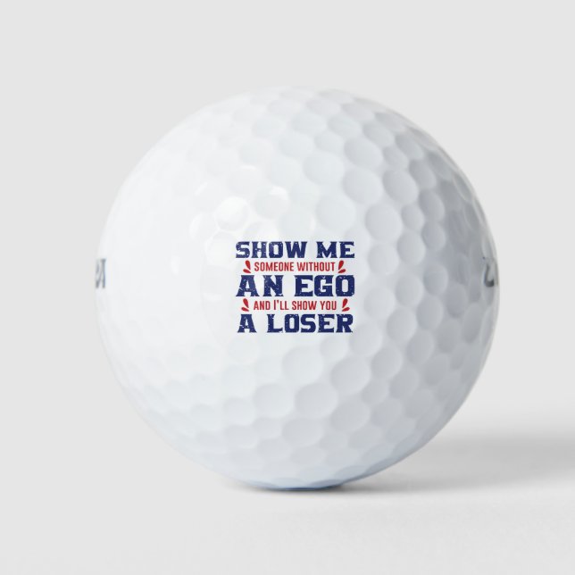 Balles De Golf Quelqu'un sans Trump égocentrique (Devant)
