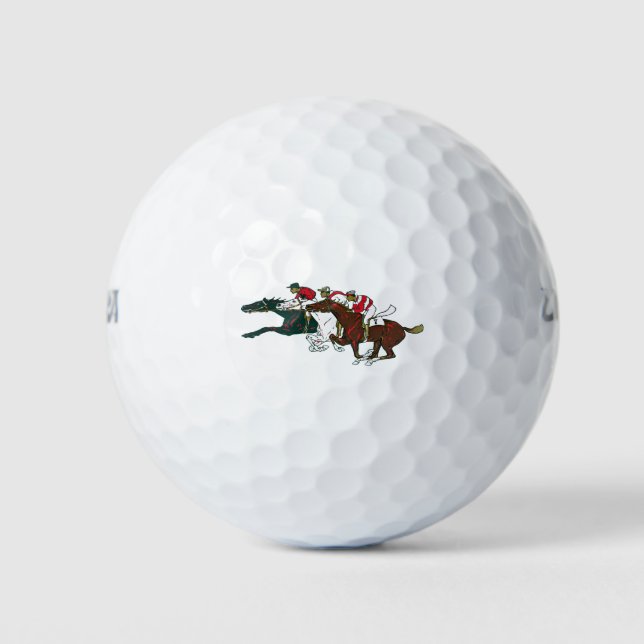 Balles De Golf Race Horses Golf Ball (Devant)