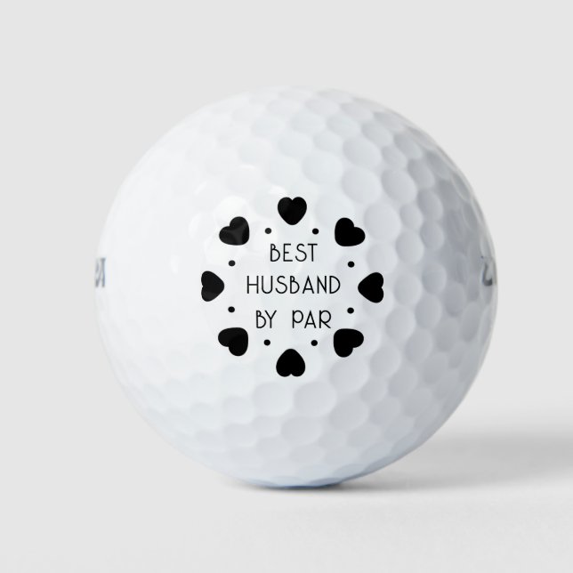 BALLES DE GOLF RÉCOLTE DU COEUR | MEILLEUR MARI PAR (Devant)