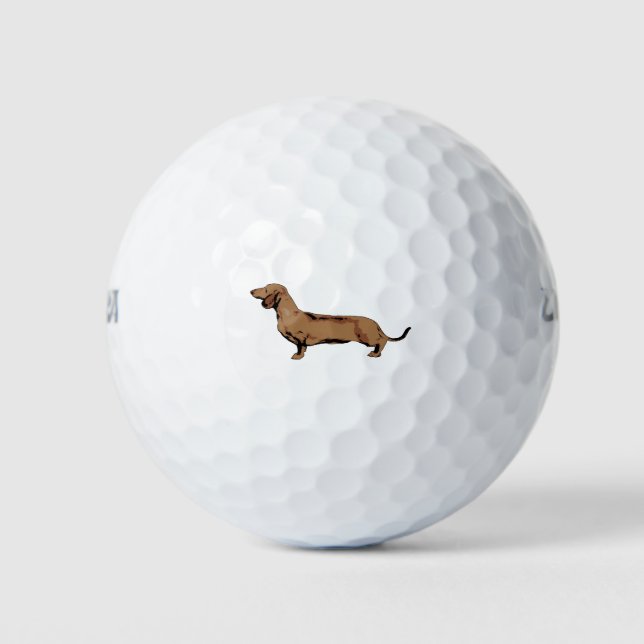 Balles De Golf Red Dachshund (Devant)