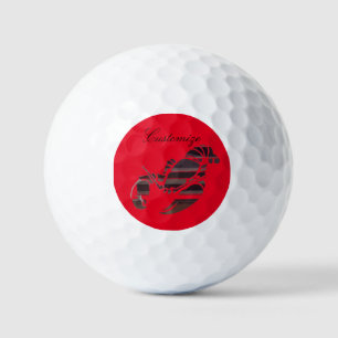 Balles De Golf Red Maine Lobsters Thunder_Cove