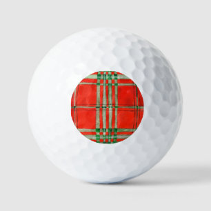 Balles De Golf RED SCOTT TARTAN Golf Balls