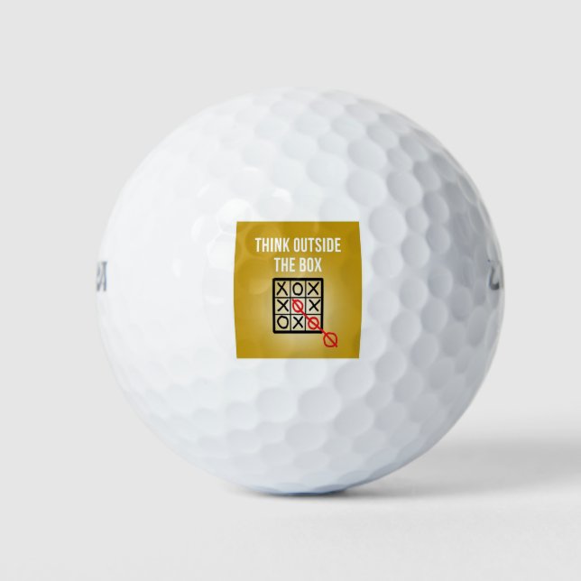 Balles De Golf Réfléchissez à l'extérieur de la boîte (Devant)