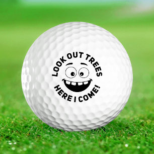 Balles De Golf Regardez les arbres, voici Funny noob Golf Balls