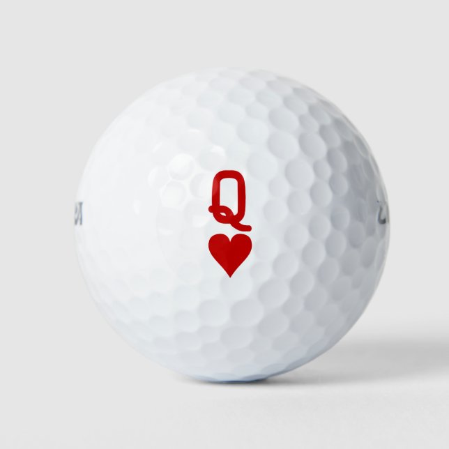 Balles De Golf Reine des coeurs (Devant)