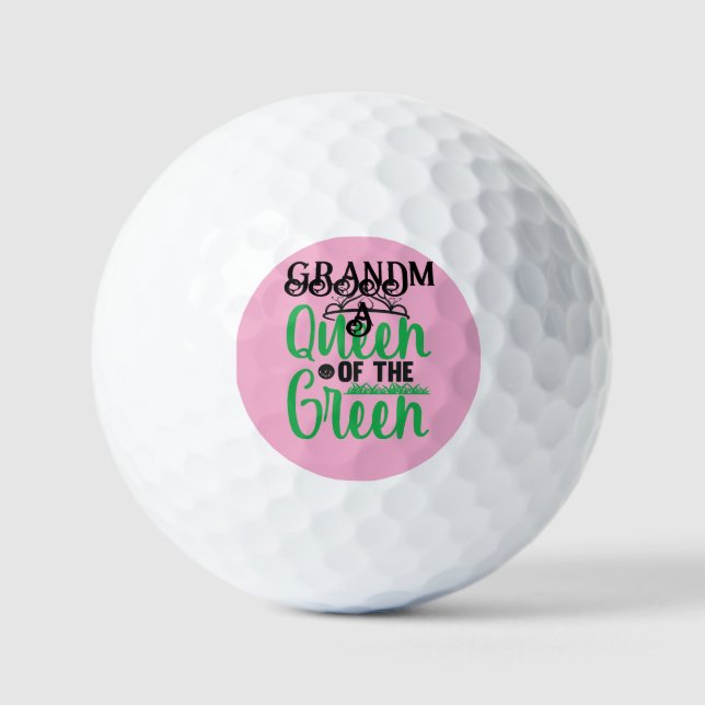 Balles De Golf Reine du Vert Pesonalisée (Recto)