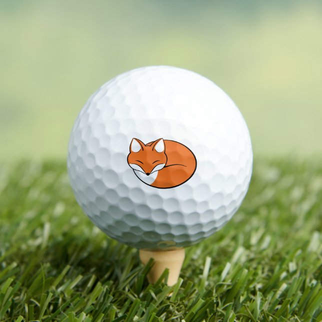 Balles De Golf Renard de dessin dormant (T-shirt Insitu)