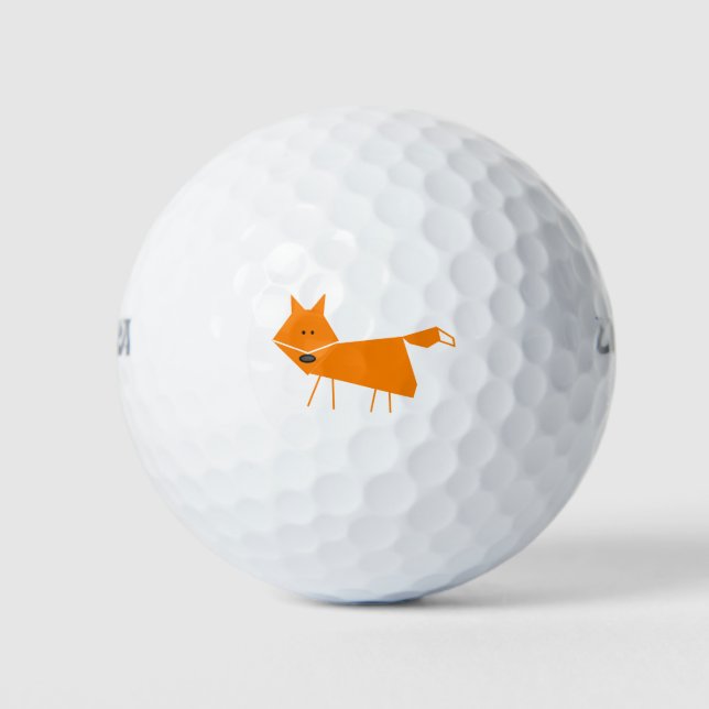 Balles De Golf Renard orange (Devant)