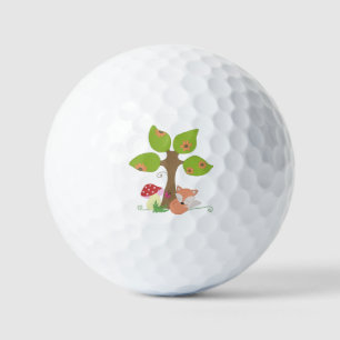 Balles De Golf renard sous l'arbre