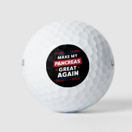 Balles De Golf Rendez Mon Pancréas Grande Encore Sensibilisation