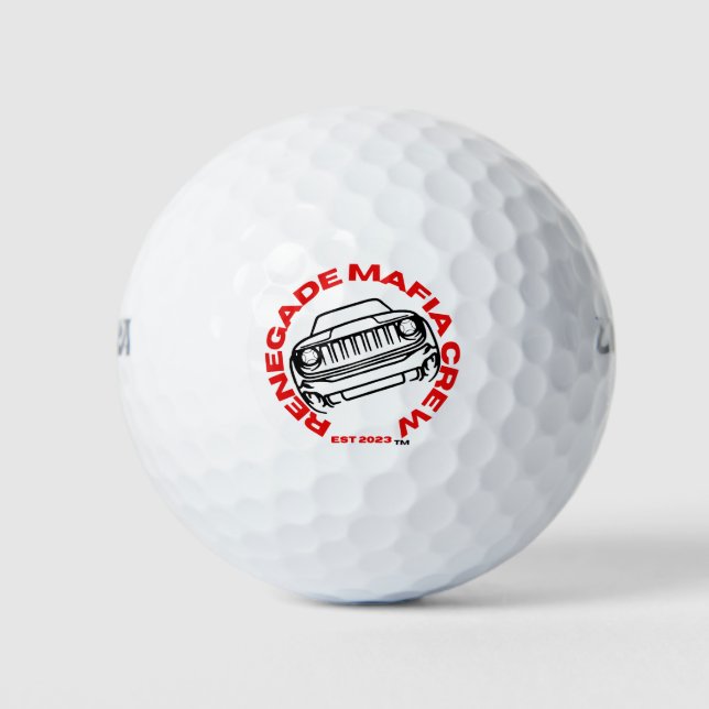 Balles De Golf Renégat Mafia Crew Golf Ball (Devant)