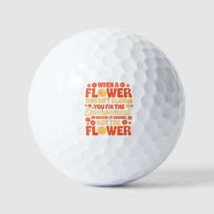 Balles De Golf Réparez l'environnement, pas la fleur