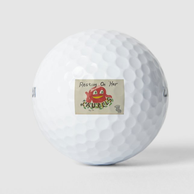 Balles De Golf Repose Sur Ses Lauriers Prigan Art 10 (Devant)
