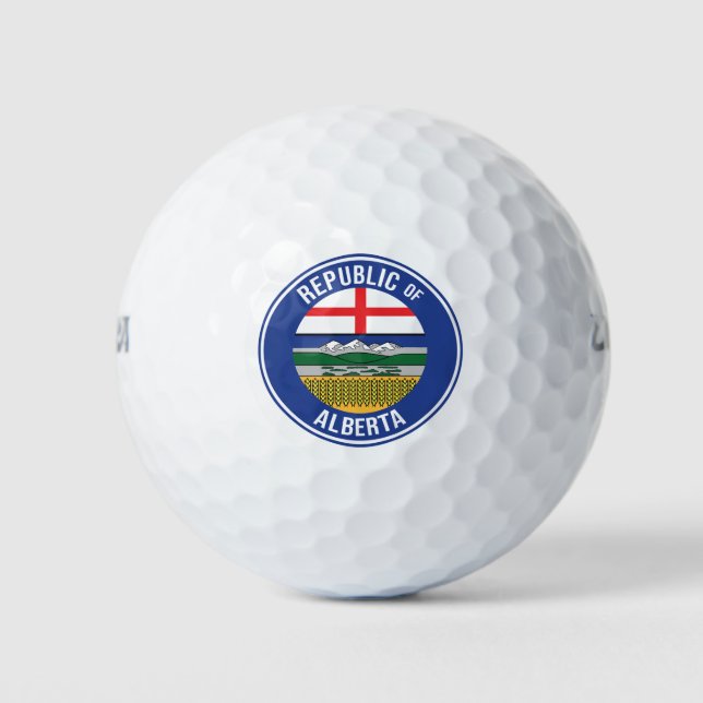Balles De Golf République de l'Alberta WEXIT (Devant)