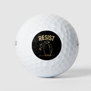 Balles De Golf Résister aux activistes des pingouins Manifestatio